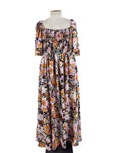 Friday Flamingo - Multicoloured Maxi Dress (Size 18)