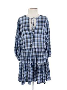 Gingham: Glassons - Blue Mini Dress (Size S)