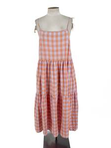 Thing Thing - Multicoloured Midi Dress (Size 14)