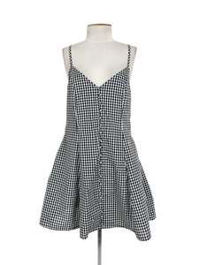 Another One - White & Black Mini Dress (Size M)