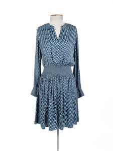 Witchery - Blue & White Midi Dress (Size 10)