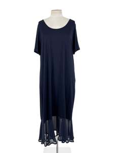 NES - Navy Midi Dress (Size L)