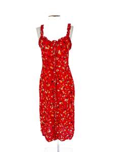 Designer: Realisation - Red Midi Dress (Size XS)