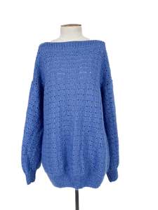 Sweaters: Unknown Brand - Blue Sweater (Size M)