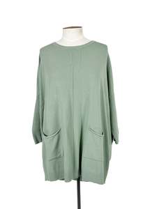 Sweaters: Cali & Co - Green Sweater (Size L)