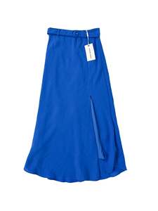 Maxi Skirts: Fresh Soul - Blue Midi Skirt (Size 6)