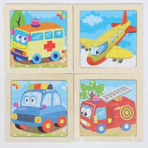 Wooden Puzzles: 9pc Puzzle Set