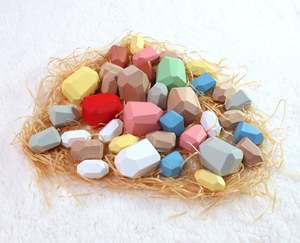 36pc Geometric Stacking Stones