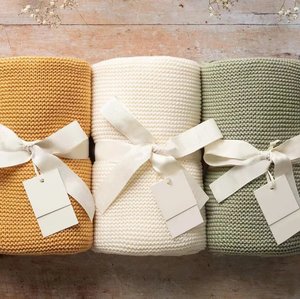 100% Cotton Knitted Blanket