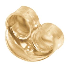 All: 9k Yellow Gold Medium Weight Scroll Earring Backs (Pair)