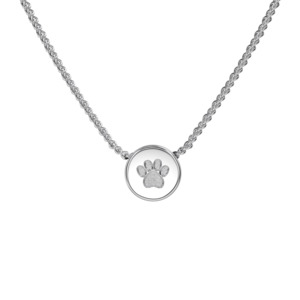 Love in a Jewel Paw Print Chic Pendant