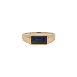 9k Yellow Gold 'Orion' Blue Tourmaline Ring