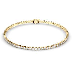 Diamond Jewellery: Round Brilliant Cut Laboratory Grown Diamond Tennis Bracelet