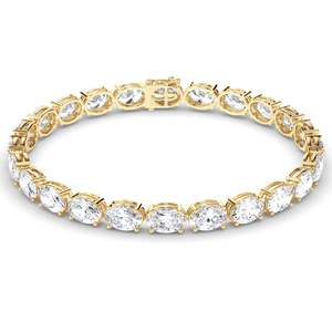 Oval Cut Laboratory Grown Diamond Tennis Bracelet