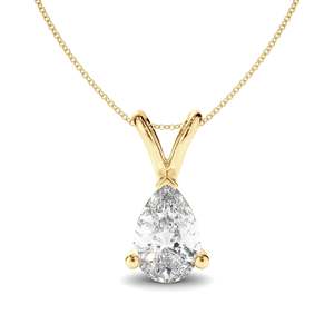Pendants: Pear Cut Diamond Pendant