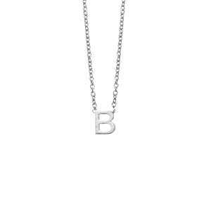 Gifts Under 100: Sterling Silver 'B' Initial Necklace