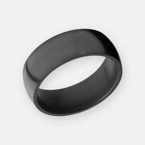 Nyx 8mm Black Diamond Ring