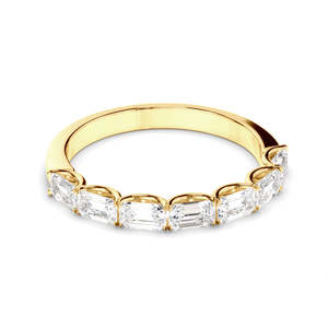 Diamond: Emerald Cut Diamond Anniversary Ring