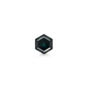 Sapphire: 1.28ct Fancy Blue-Teal Hexagon Australian Sapphire (Loose)