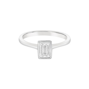 Proposal Rings: Sterling Silver 'Unity' CZ Proposal Ring