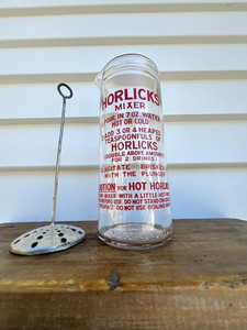 Vintage Horlicks Glass MixerJar The Vintage Room