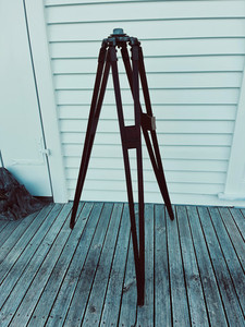 Antique Wooden Surveyors Tripod The Vintage Room