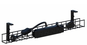 Cable Organizers: Under Desk Soft Wiring Set - Summit II & Duo II