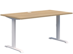 Straight Desks: Summit II Fixed Height Single Desk