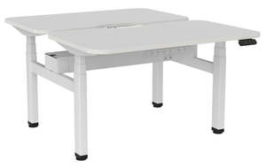 Haven Electric Double Sided Desk - Scallop & Radius