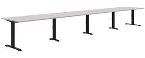 Shared Desks: Summit II Fixed Height Inline 4 Pod Desk