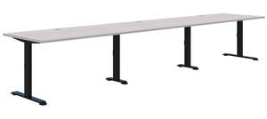 Summit II Fixed Height Inline 3 Pod Desk