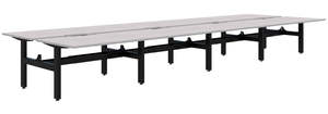 Summit II Fixed Height Back-to-Back 8 Pod Desk