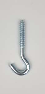 Hooks: Screw Hook - .375" x 4"