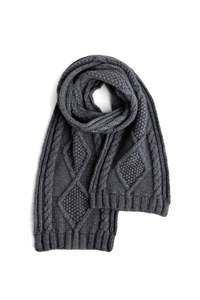 Scarves: Incus Aran Cable Scarf