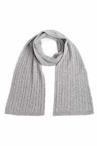 Scarves: Cashmere Cable Scarf