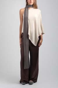Scarves: Cashmere Mini Rib Long Scarf