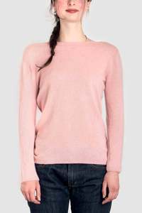 Womens Cashmere Possum Cirrus Boat Neck Top