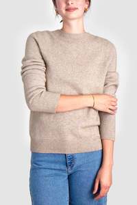 Women: Womens Merino Possum Nimbus Seamless Crew Neck Jumper