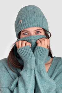 Accessories: Baby Alpaca Cable Beanie