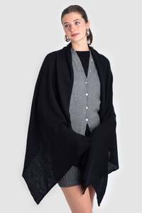Cashmere Raw Edge Travel Wrap