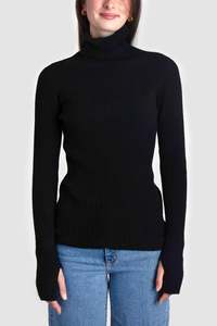 Drift Dwell Autumn Winter 2025: Womens Turtle Neck Cashmere Skivvy