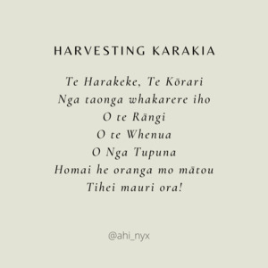 Free Download: Harvest Harakeke Karakia