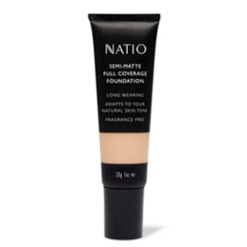 NATIO Semi-Matte Full Coverage Foundation Chai 40g