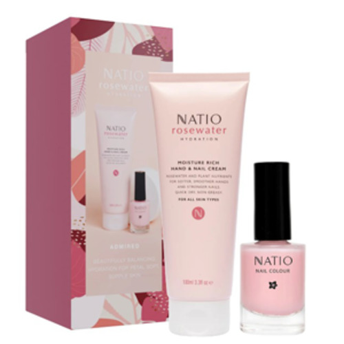 Beauty Natio Cosmetics Skincare: NATIO Rosewater Gift Set Admired 2pc
