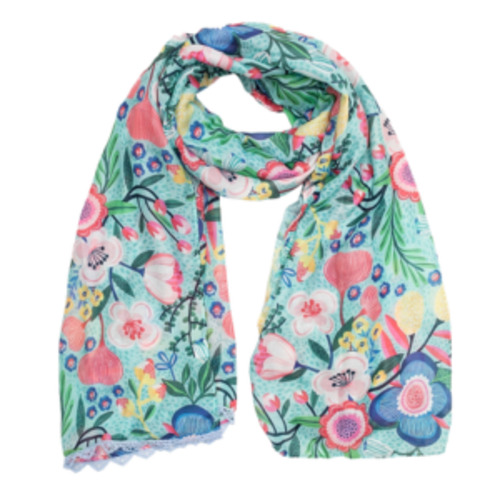 Gifts: Accessories: ANTLER Scarf Clementine Floral