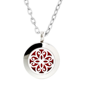 Aromatherapy Necklace Nz: Blossom Sterling Silver Chain Diffuser Necklace