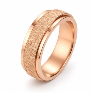 All: Frosted Rose Gold Fidget Ring