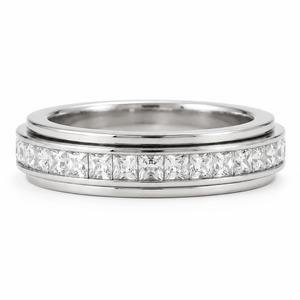 All: Silver Zirconia Fidget Ring