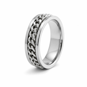 All: Silver Chain Fidget Ring