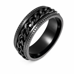 All: Black Chain Fidget Ring